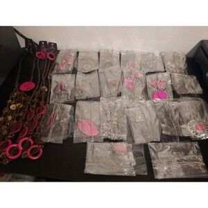Paparazzi Jewelry Pink Necklaces Lot Of 23 Pieces